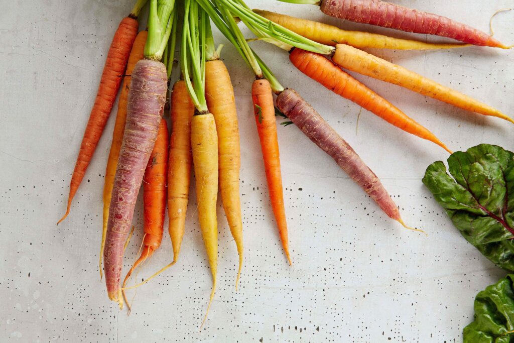 image of carrots, carrots are Beta-Carotenes which can improve your overll eye health.